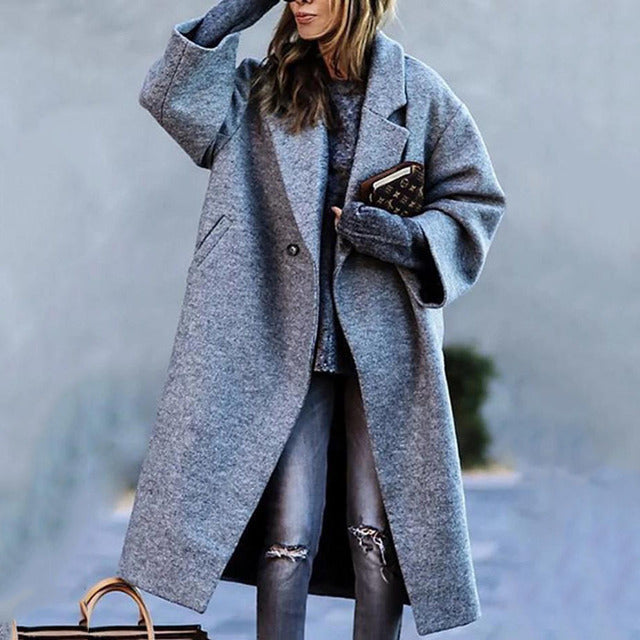 Manteau Long Oversize Femme - Image 3