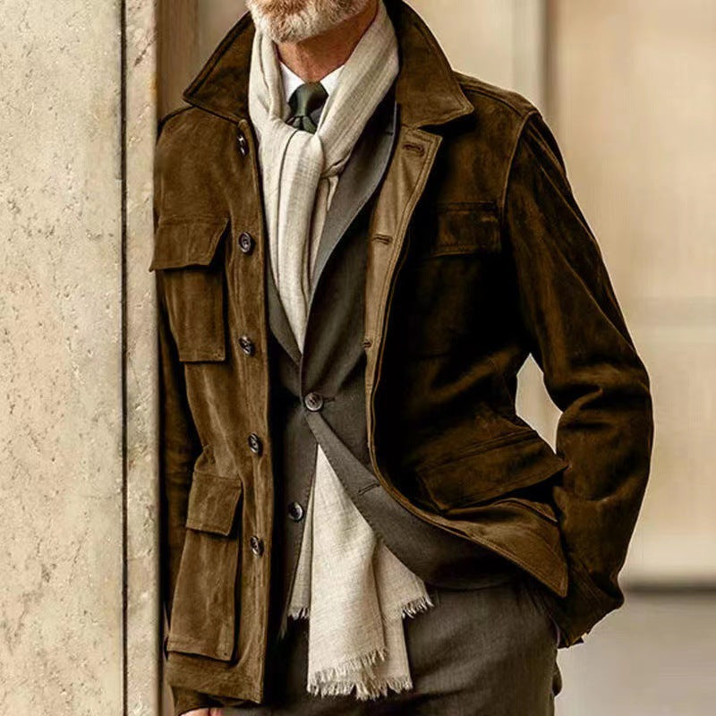 Veste de terrain boutonnée pour homme - Image 2