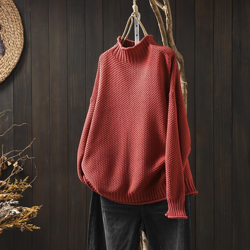 Pull ample à col roulé pour femme - Image 4