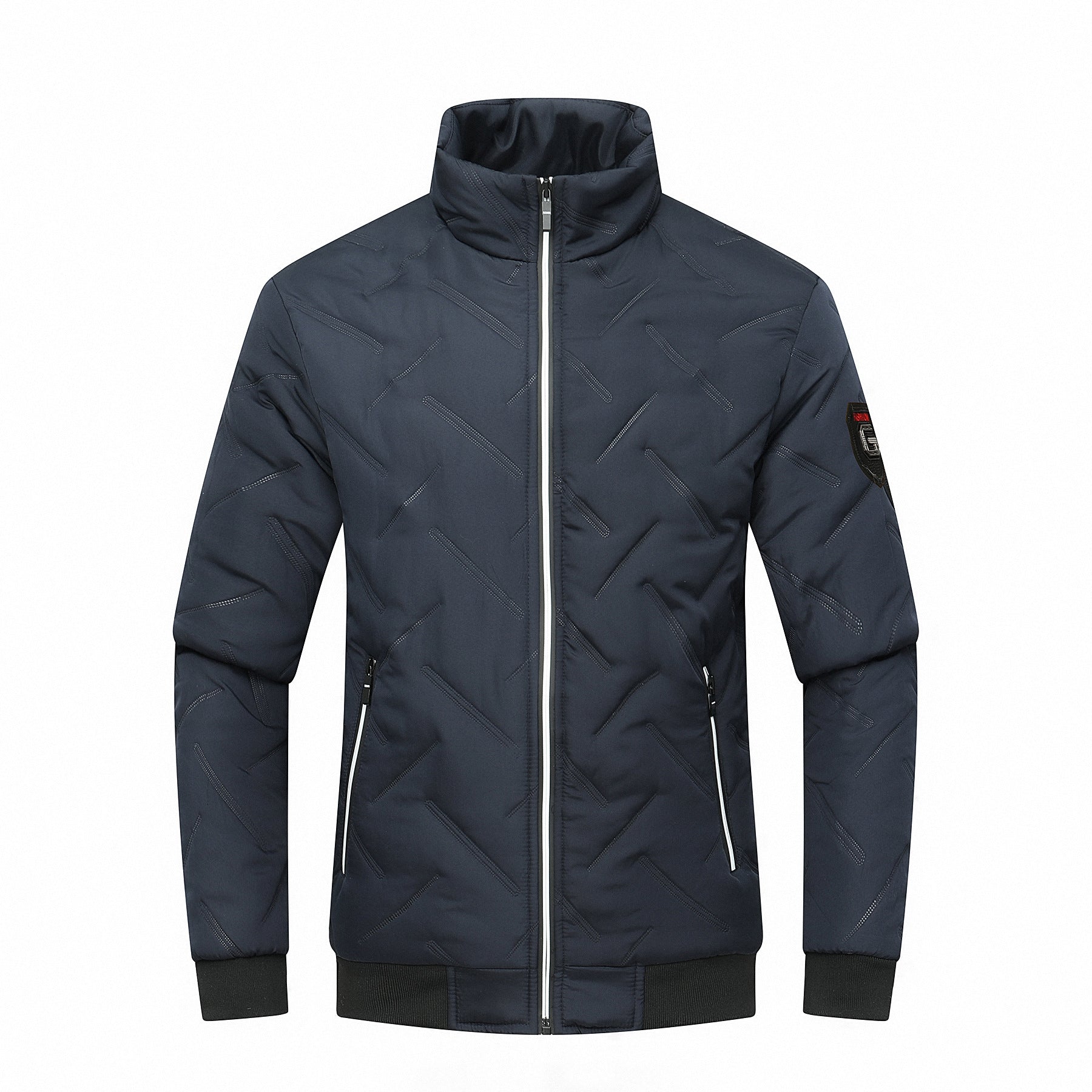Blouson aviateur matelassé rembourré pour homme - Image 2