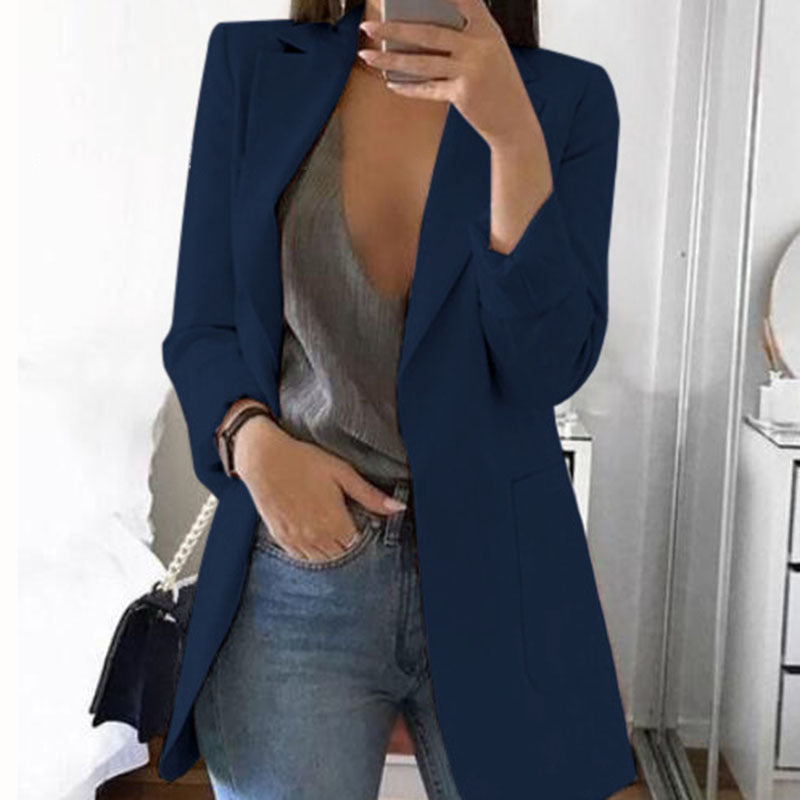 Veste Blazer Femme Ouverte sur le Devant - Image 6