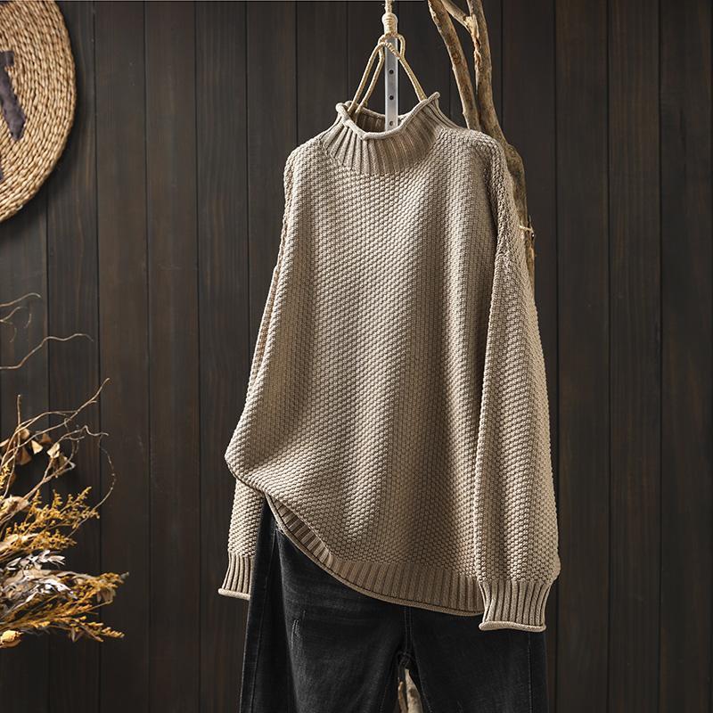 Pull ample à col roulé pour femme - Image 3