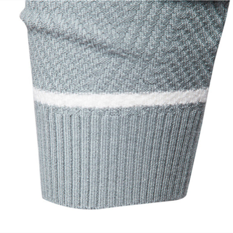 Pull rayé à col rond pour homme - Image 4