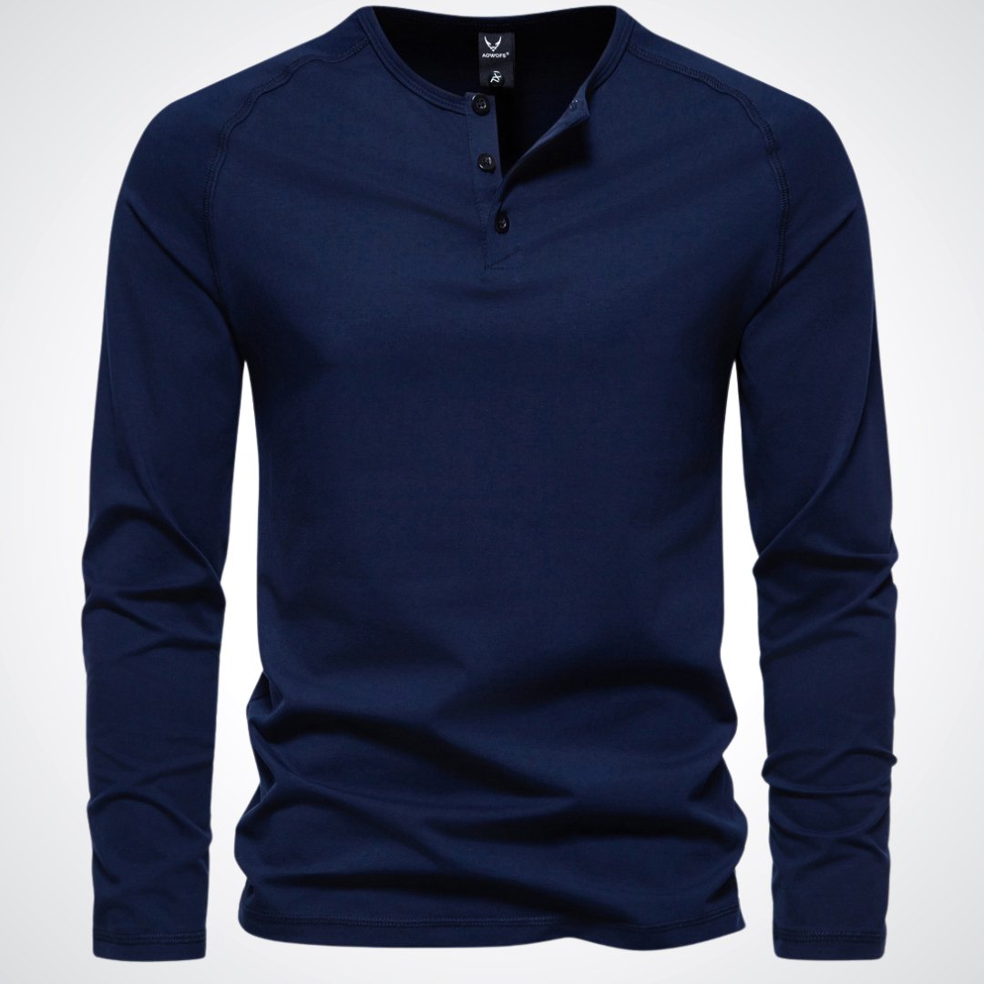 T-shirt Henley Boutonné Homme - Image 2