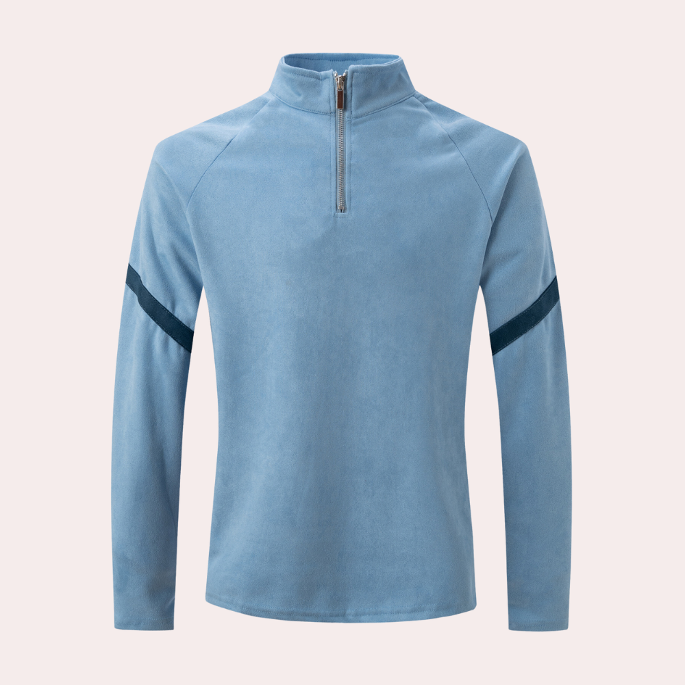 Pull à Manches Longues Homme avec Fermeture Éclair 1/4 - Image 5