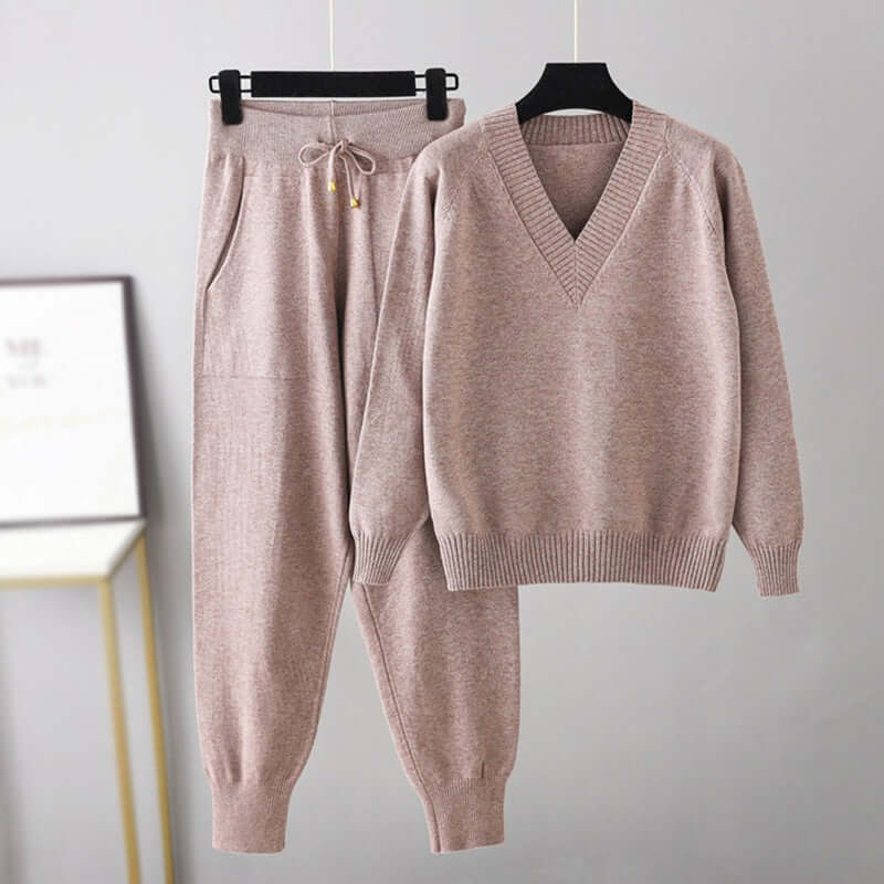 Ensemble Pull Femme Col en V - Image 2