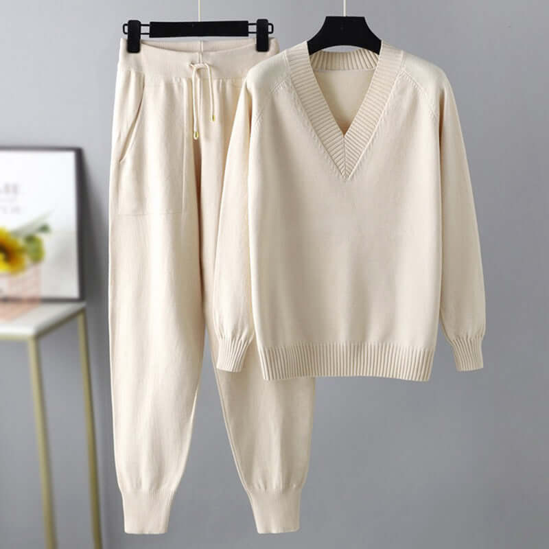 Ensemble Pull Femme Col en V - Image 3