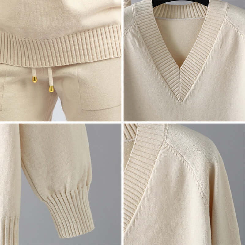 Ensemble Pull Femme Col en V - Image 4