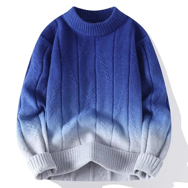 Pull Homme Col Rond Teinture Dip Dye - Image 4