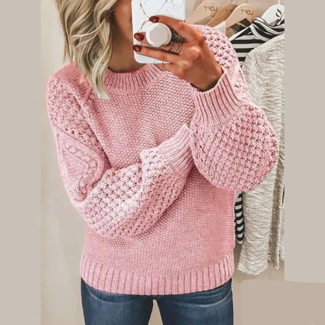 Pull Femme Col Rond En Tricot - Image 3