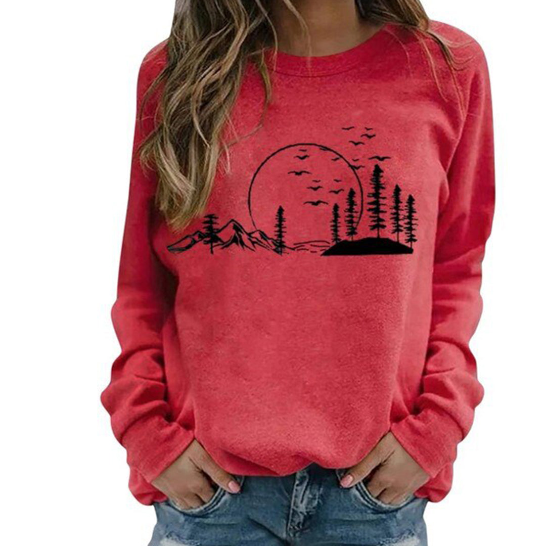 Pull à Manches Longues et Imprimé pour Femme - Image 5