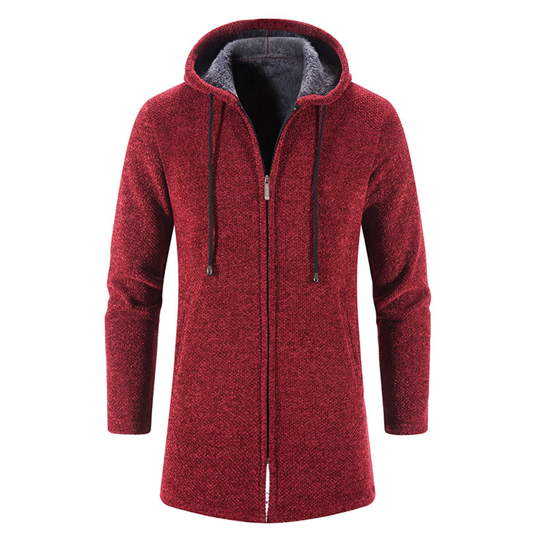 Manteau Long à Capuche pour Homme - Image 7