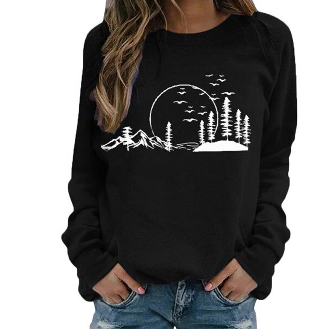 Pull à Manches Longues et Imprimé pour Femme - Image 2