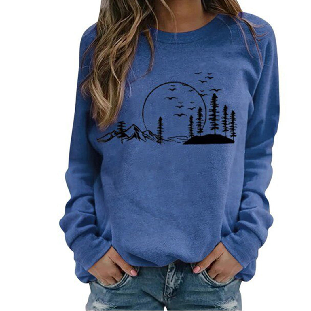Pull à Manches Longues et Imprimé pour Femme - Image 3