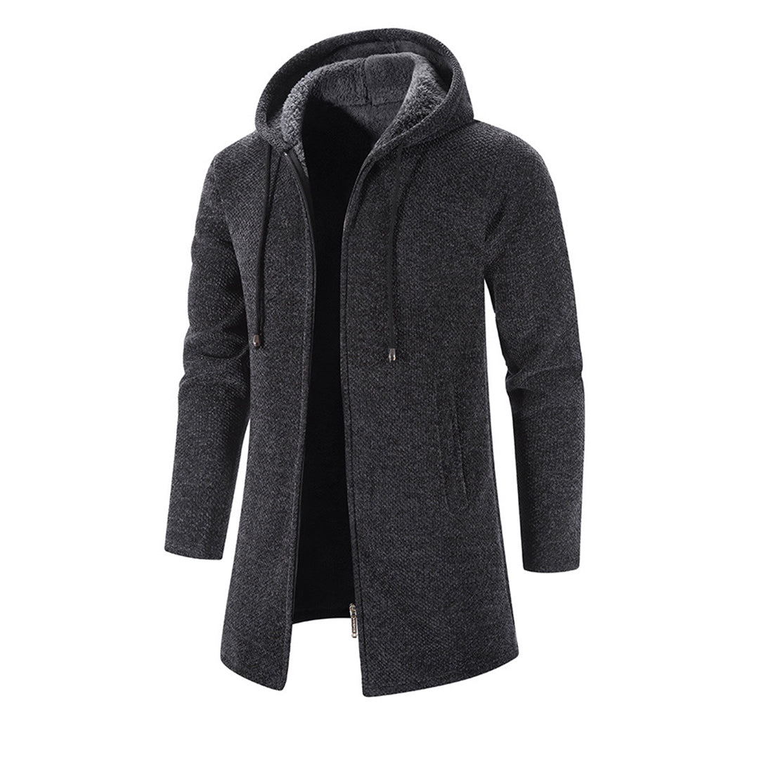 Manteau Long à Capuche pour Homme - Image 11