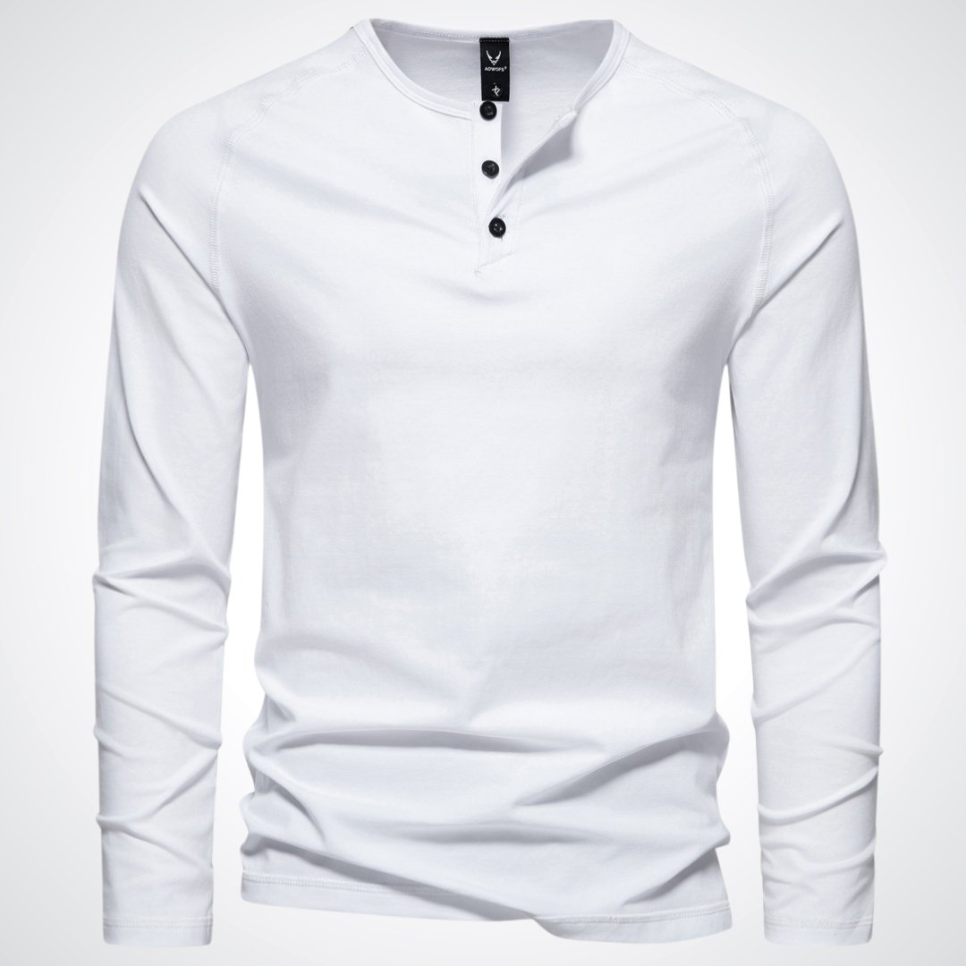 T-shirt Henley Boutonné Homme - Image 4