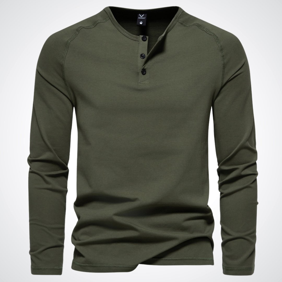 T-shirt Henley Boutonné Homme - Image 1