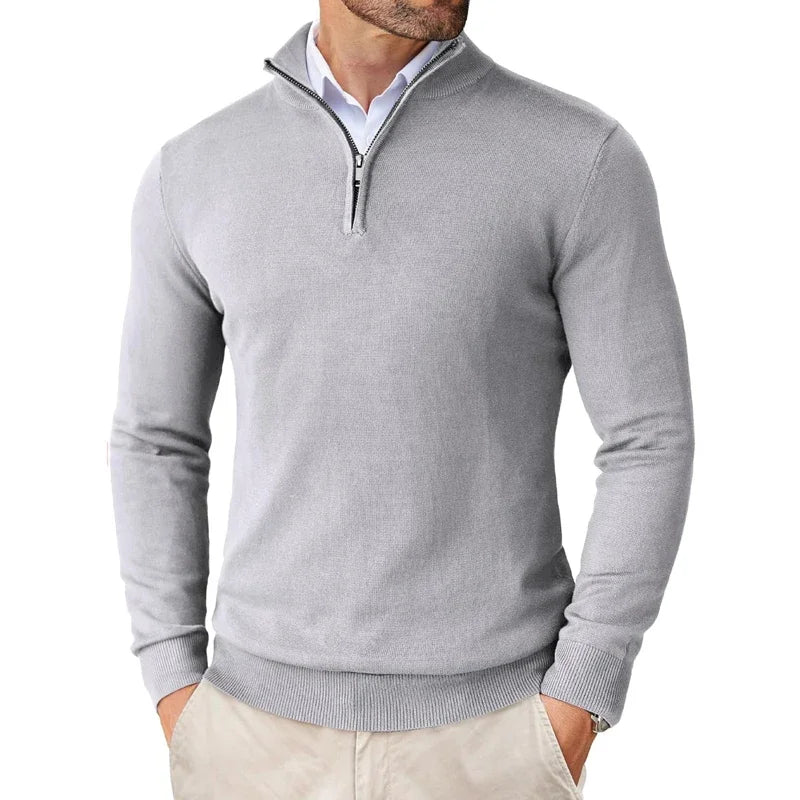 Pull Homme Col Zippé 1/4 - Image 7