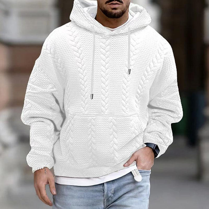 Sweat à capuche texturé pour homme - Image 4
