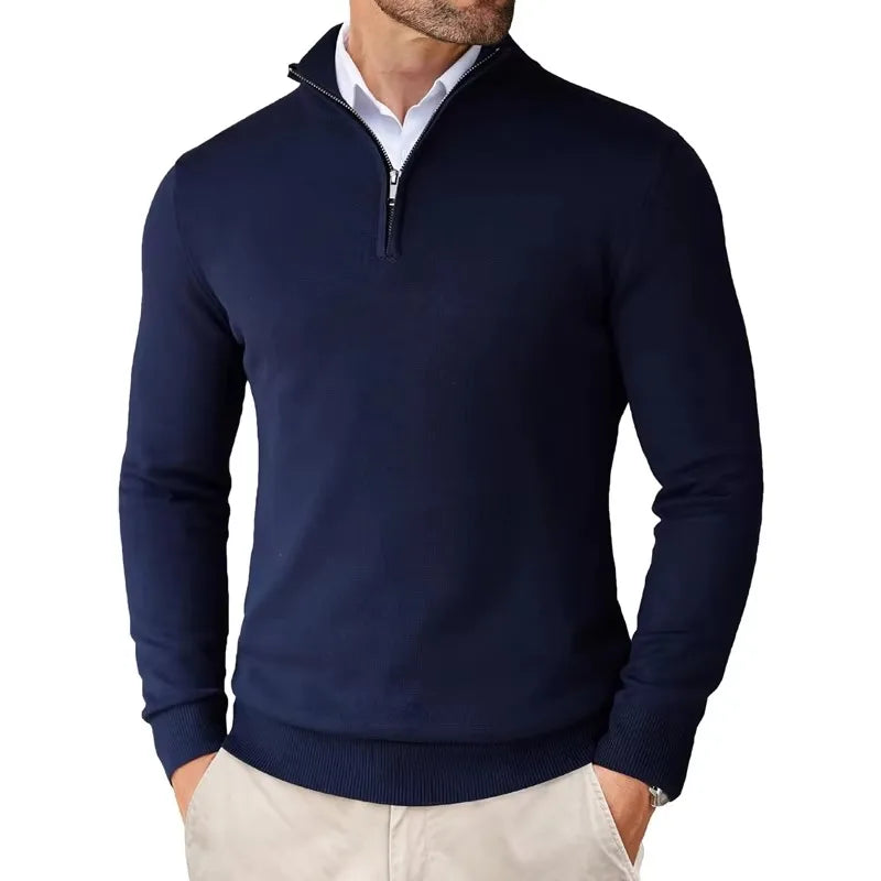 Pull Homme Col Zippé 1/4 - Image 5