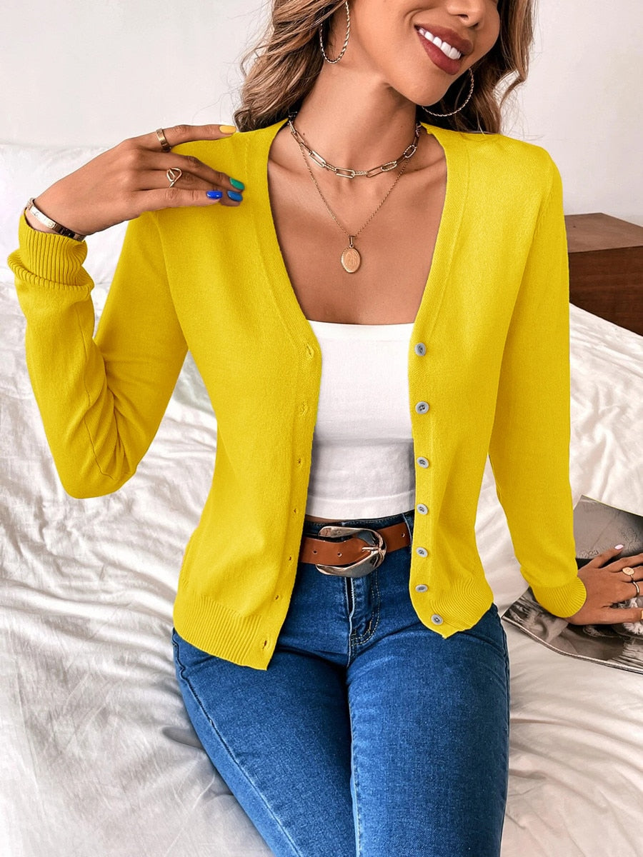 Cardigan Boutonné pour Femme - Image 11
