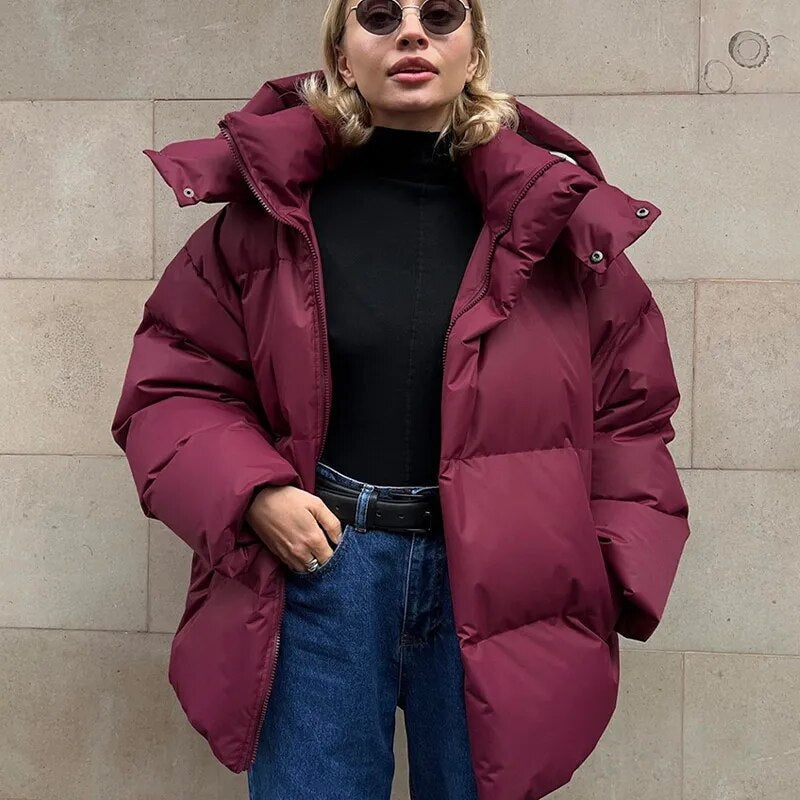 Doudoune Femme Oversize à Capuche - Image 2