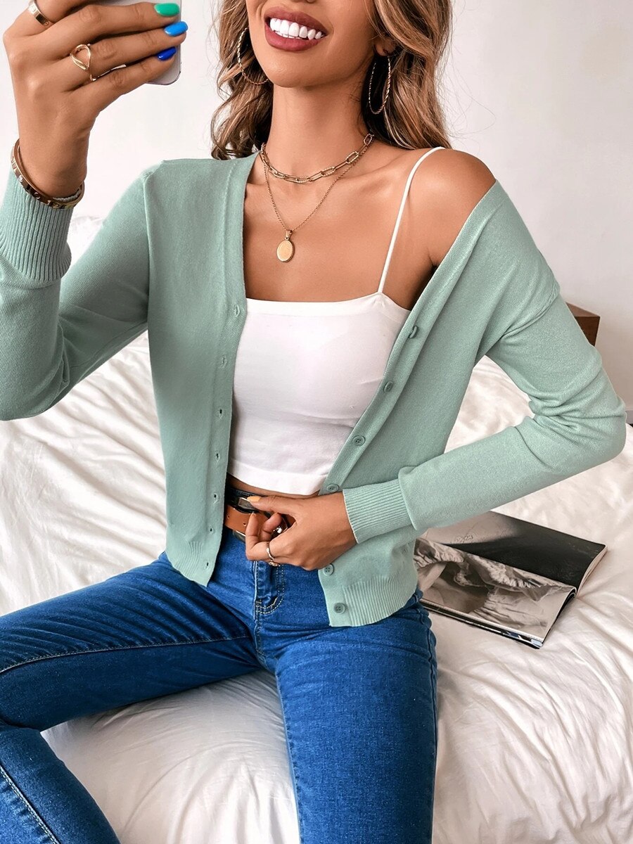 Cardigan Boutonné pour Femme - Image 2