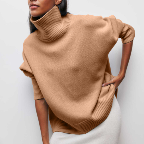 Pull ample à col roulé pour femme - Image 3