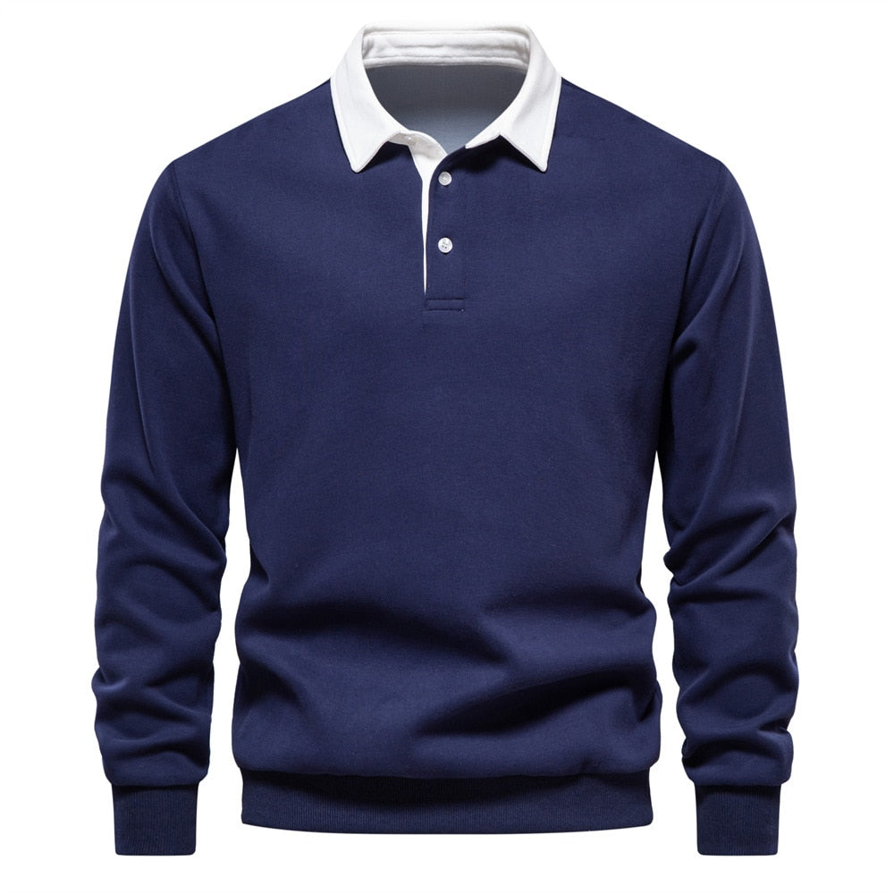 Pull à Col Polo Manches Longues Homme - Image 6