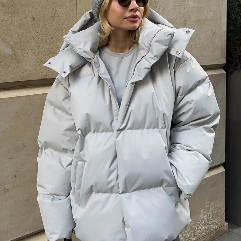 Doudoune Femme Oversize à Capuche - Image 7