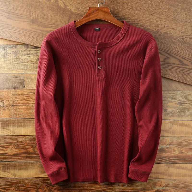 Pull Henley à Manches Longues pour Homme - Image 4