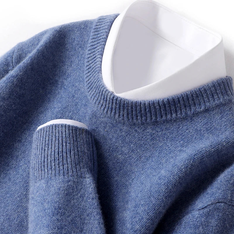 Pull Homme Col Rond Manches Longues - Image 7