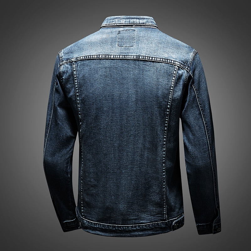 Veste en jean à manches longues pour homme - Image 2