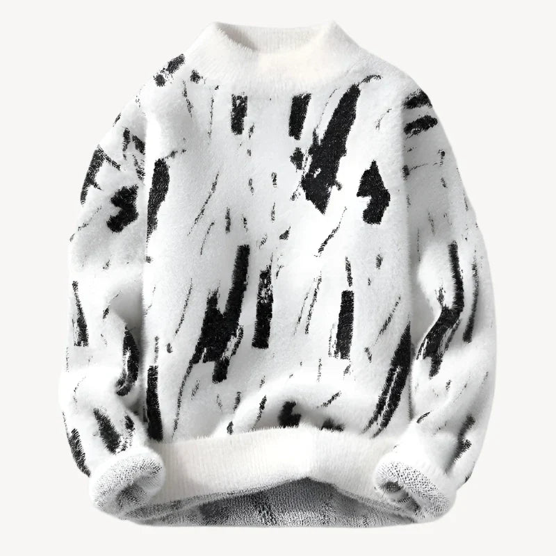 Pull Homme Imprimé Abstrait - Image 1