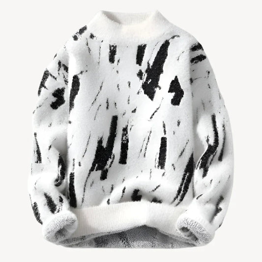 Pull Homme Imprimé Abstrait - Image 1