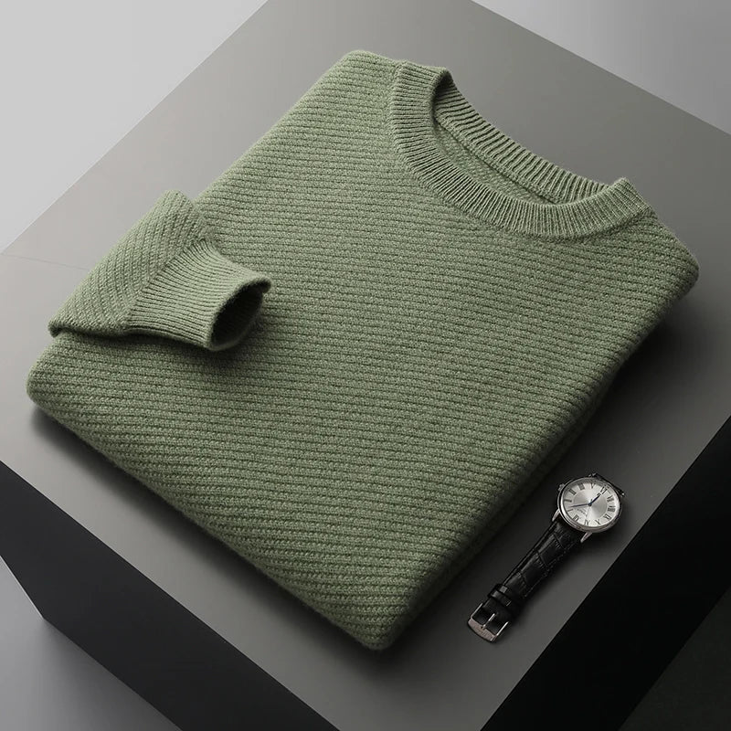 Pull texturé à col rond pour homme - Image 6