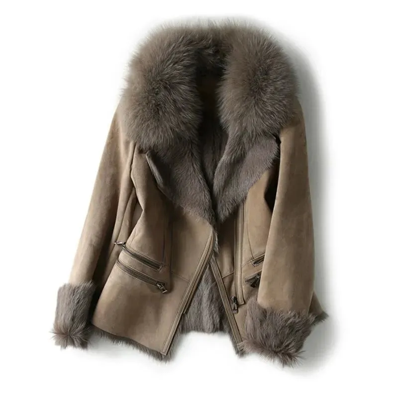 Veste Femme à Col en Fourrure - Image 4