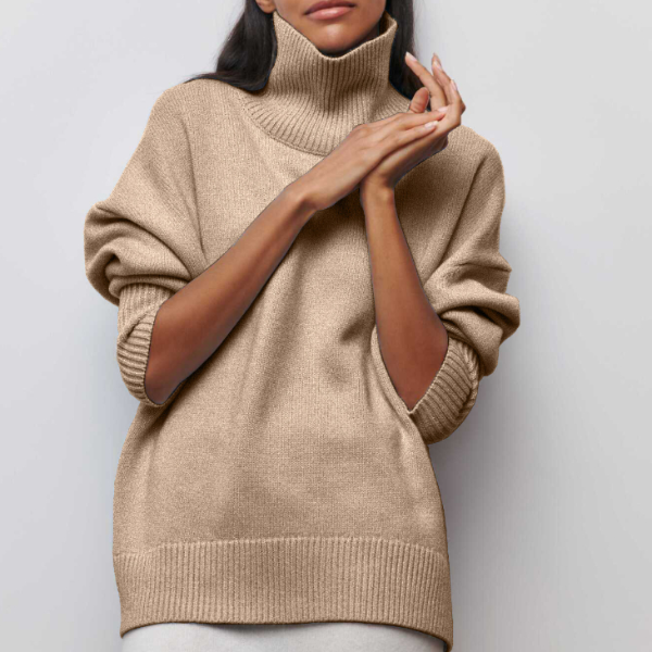 Pull ample à col roulé pour femme - Image 4