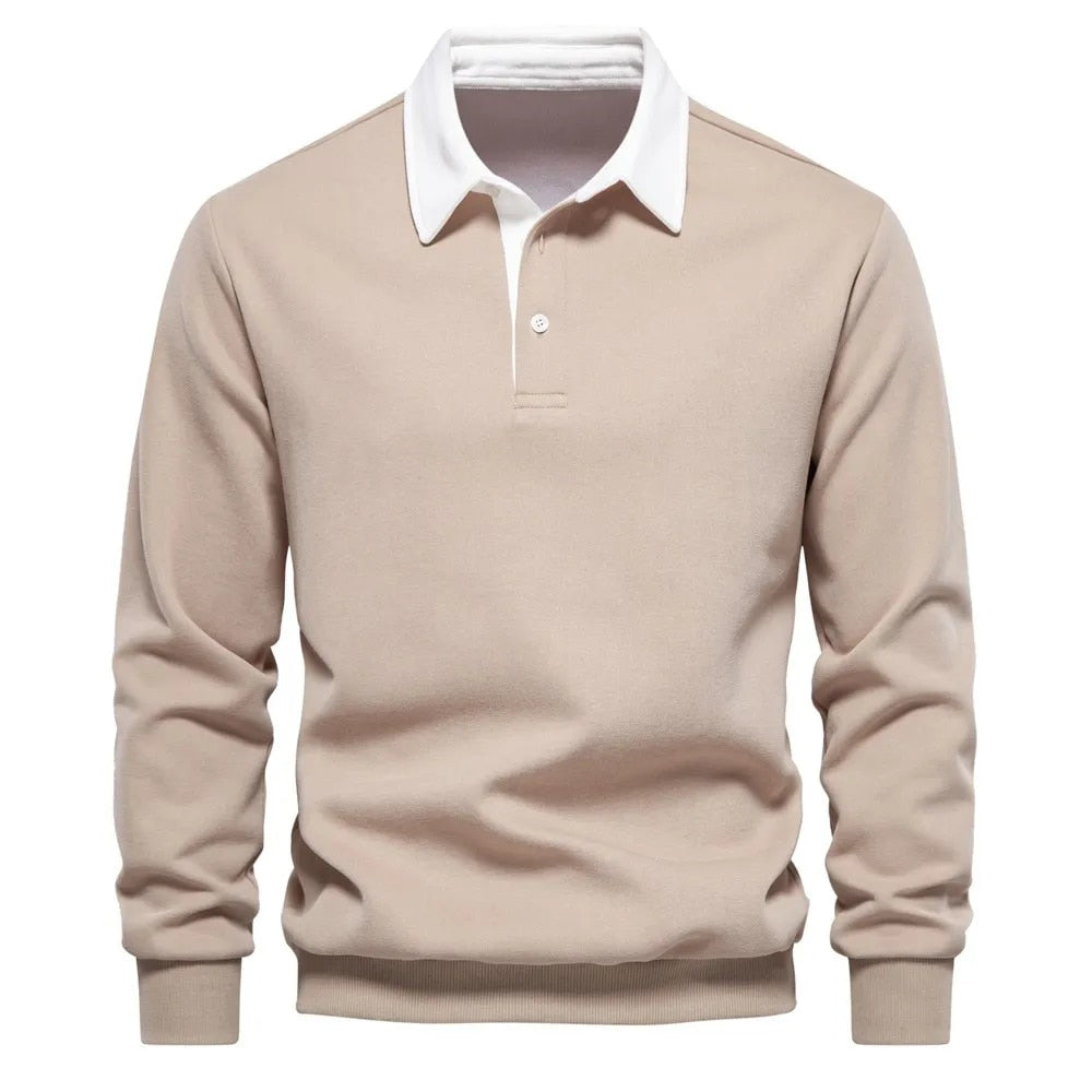 Pull à Col Polo Manches Longues Homme - Image 2