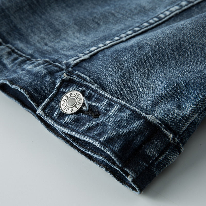 Veste en jean à manches longues pour homme - Image 5