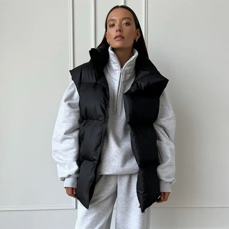 Veste matelassée sans manches pour femme - Image 2