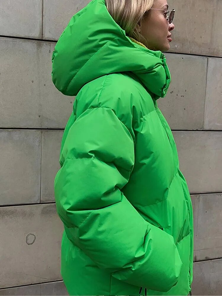 Doudoune Femme Oversize à Capuche - Image 9