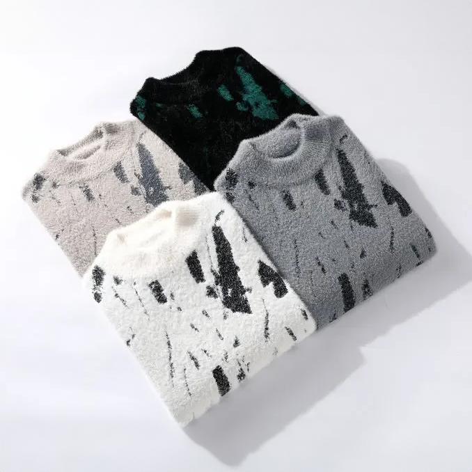Pull Homme Imprimé Abstrait - Image 5