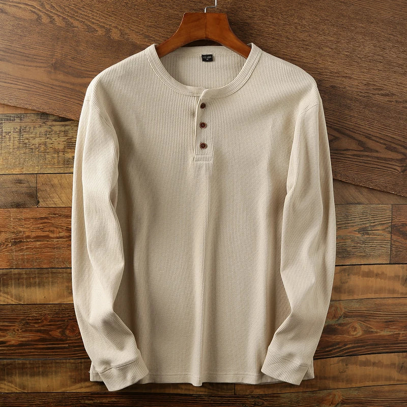 Pull Henley à Manches Longues pour Homme - Image 3