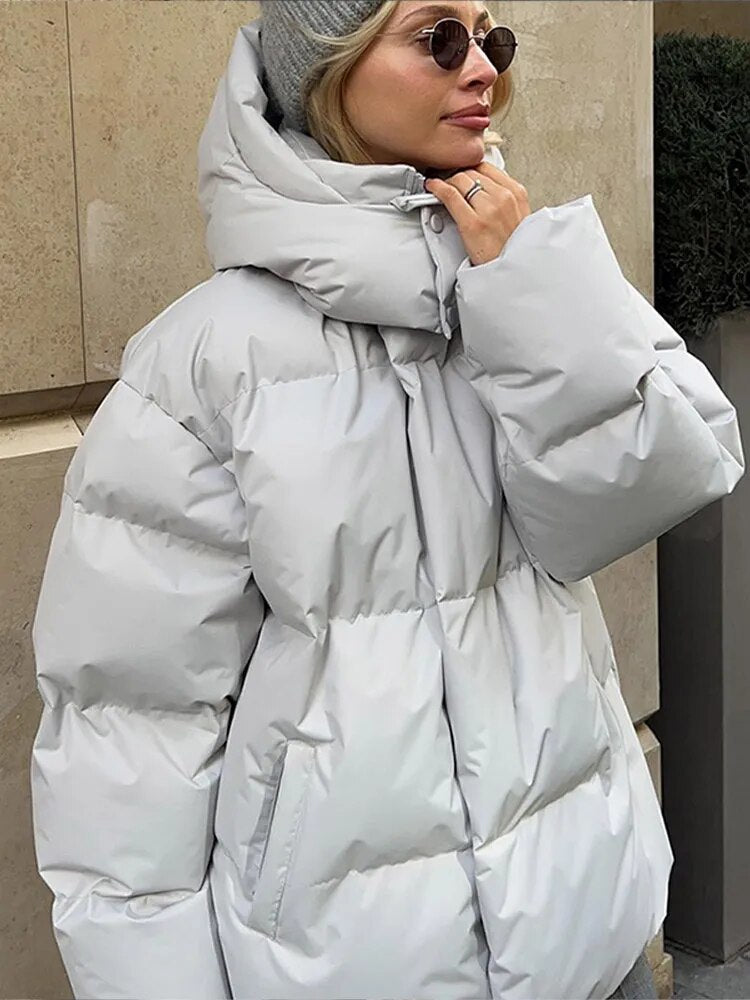 Doudoune Femme Oversize à Capuche - Image 6