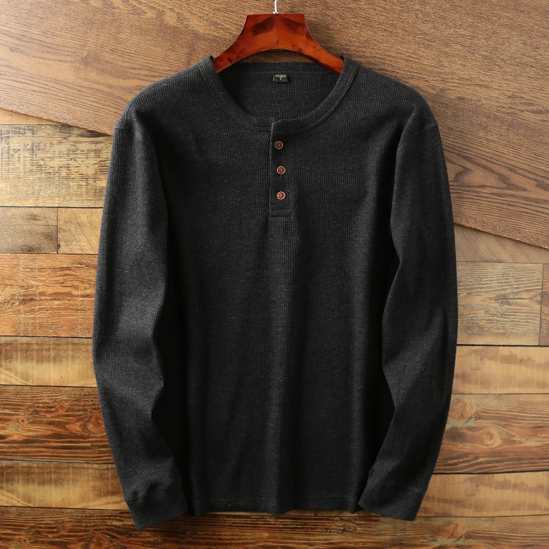 Pull Henley à Manches Longues pour Homme - Image 2