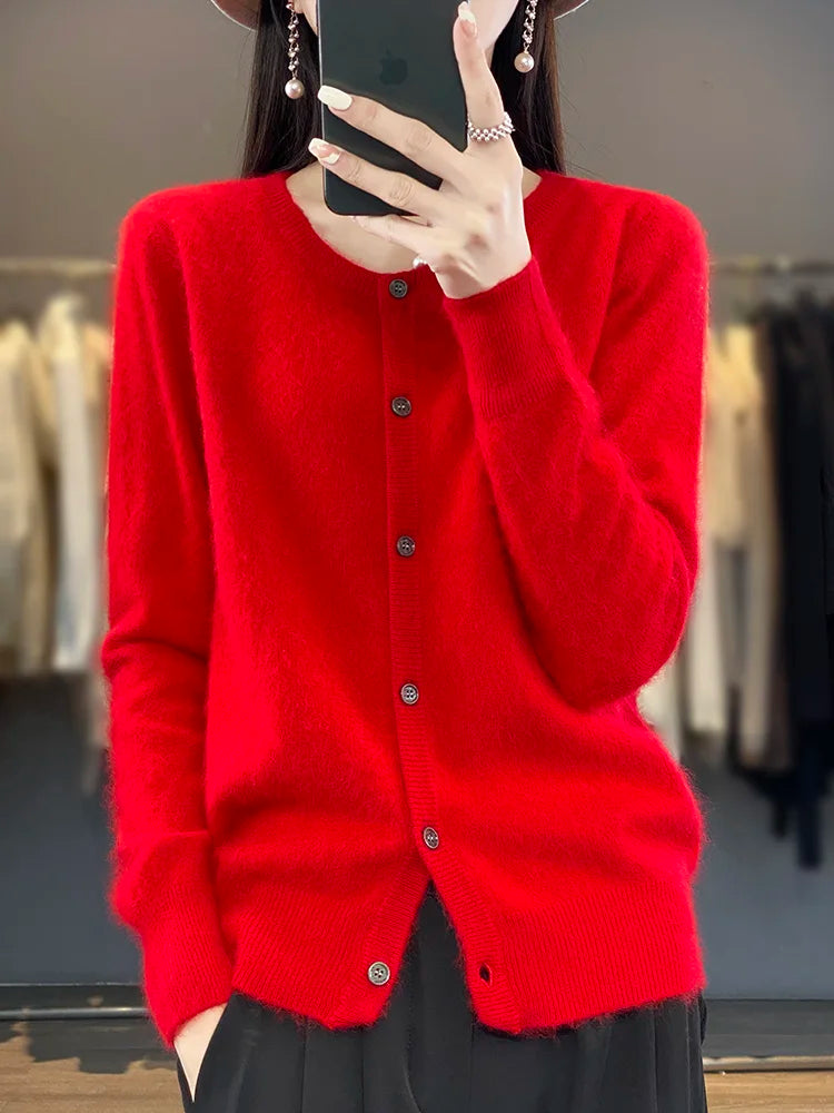 Cardigan Tricot Boutonné pour Femme - Image 14