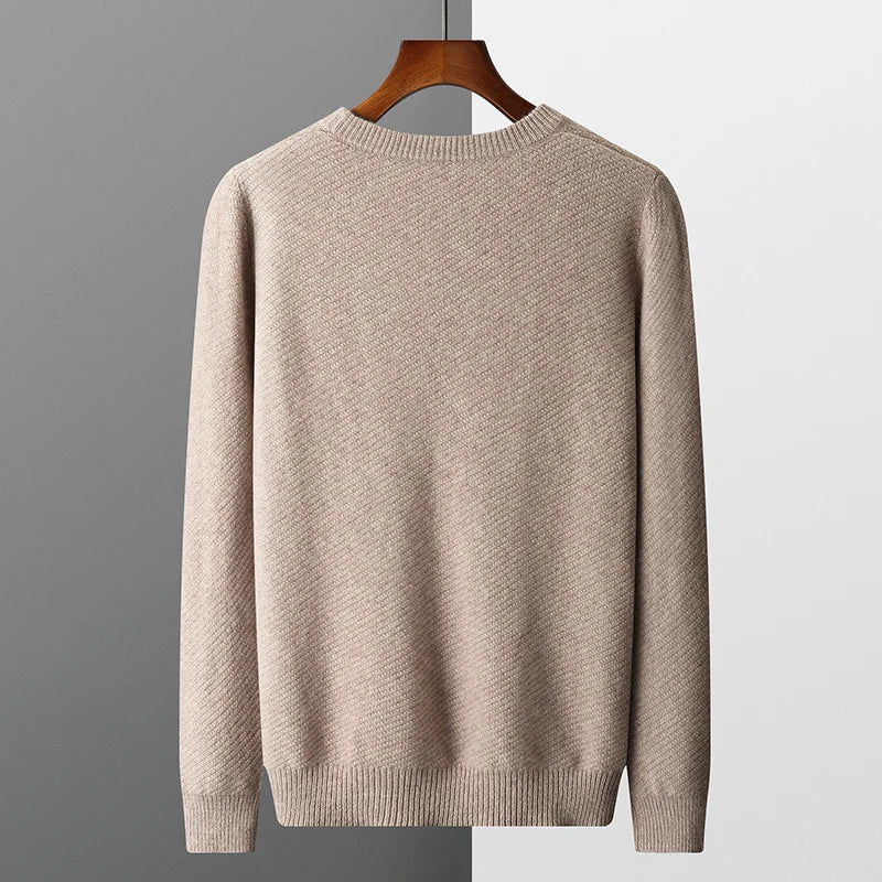 Pull texturé à col rond pour homme - Image 3