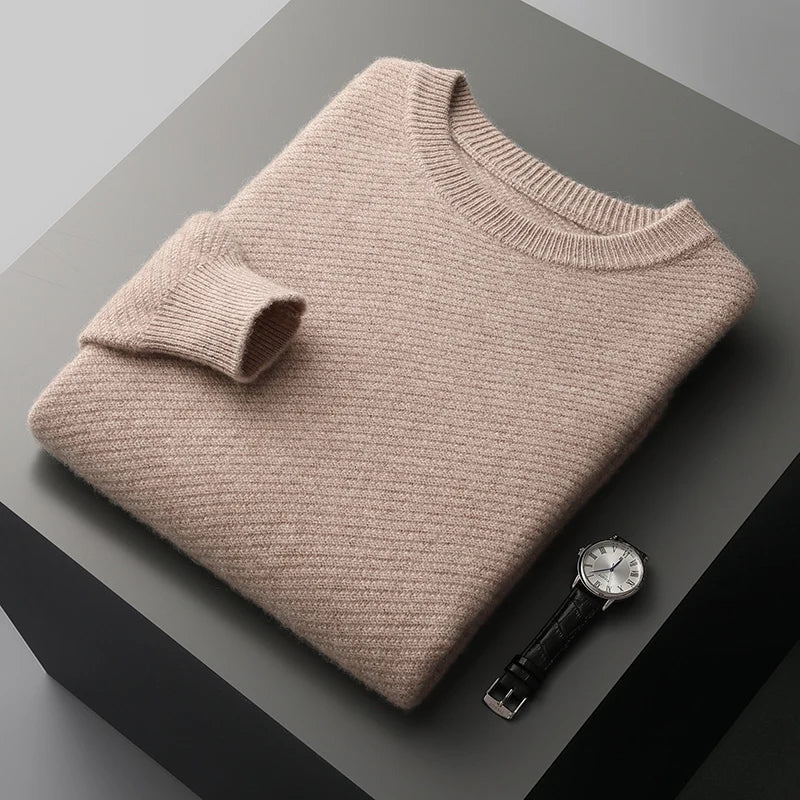 Pull texturé à col rond pour homme - Image 4