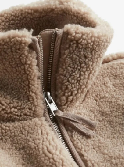 Veste Sherpa Femme Coupe Décontractée - Image 6